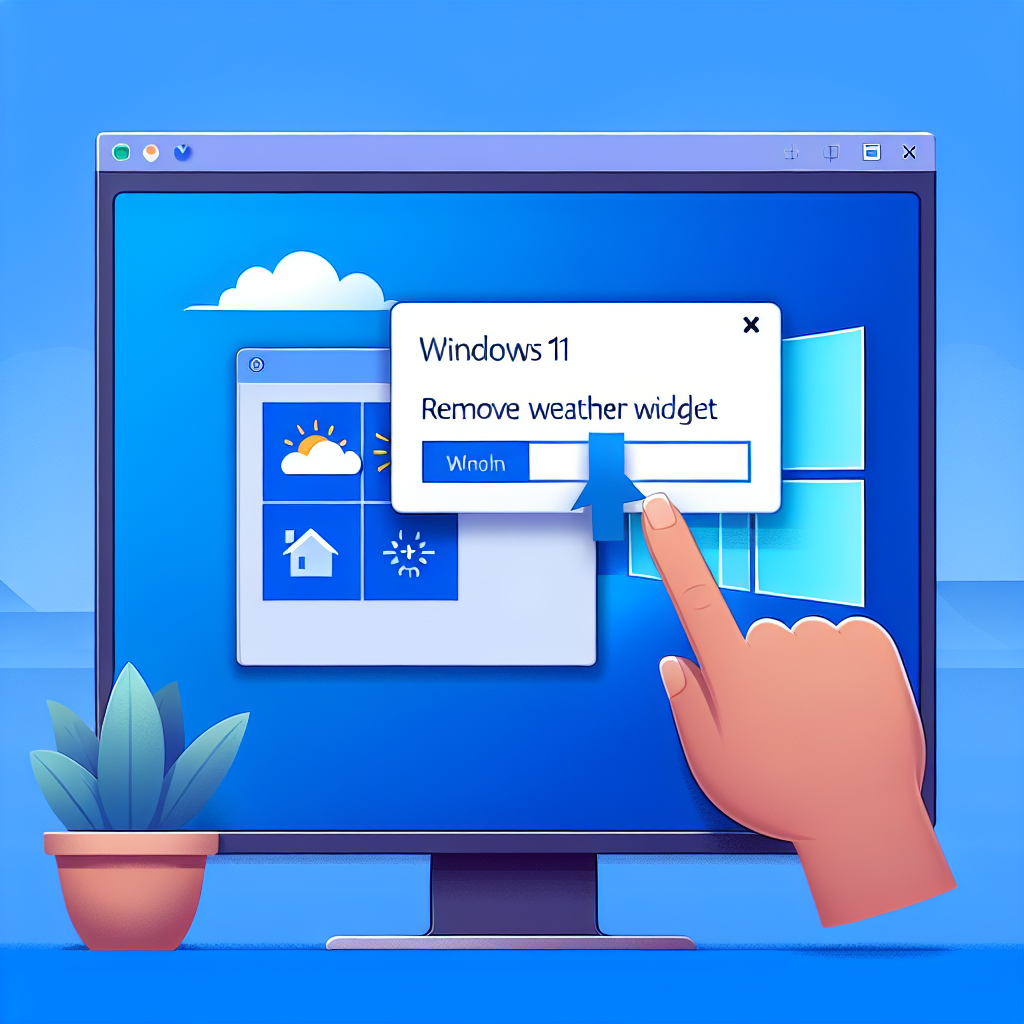 윈도우11 작업표시줄 날씨 위젯 삭제하는 방법